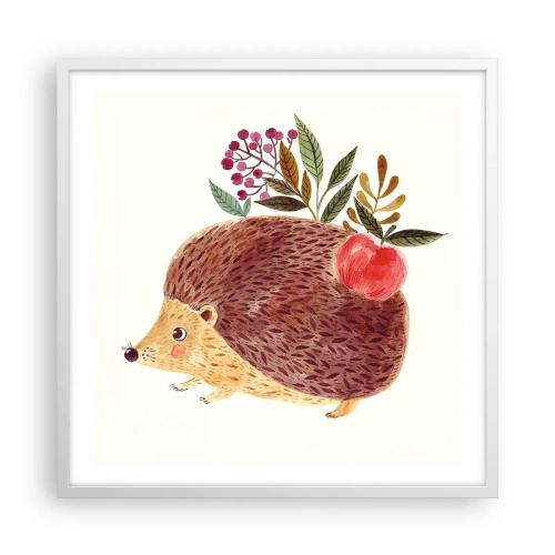 Plagát v bielom ráme - A už ma máš rád - 60x60 cm