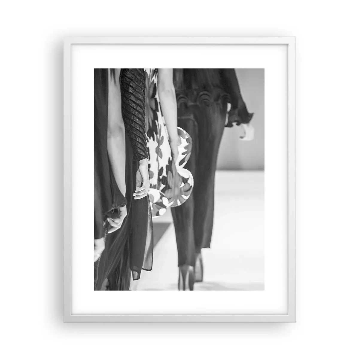 Plagát v bielom ráme - Štýlový sprievod - 40x50 cm