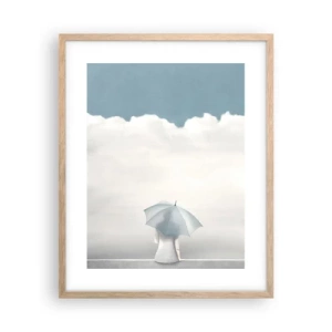 Plagát v ráme zo svetlého duba - Na hrane reality a snov - 40x50 cm