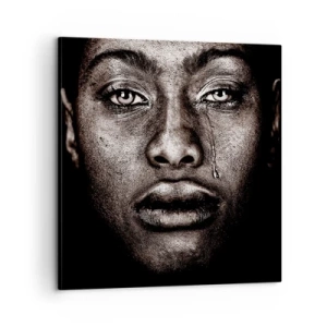 Obraz na plátne - Jedna slza - 60x60 cm