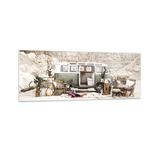 Obraz na skle - Cesta práve začína - 140x50 cm