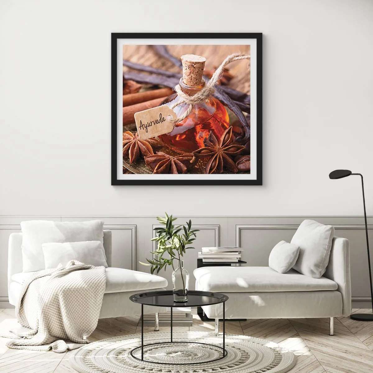 Plagát v čiernom ráme - K jednote tela a ducha - 40x40 cm