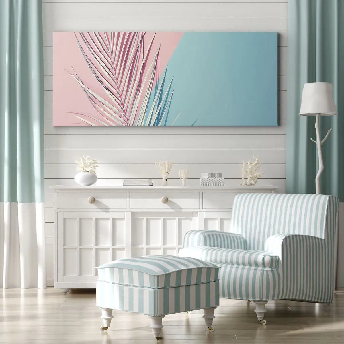 Obraz na plátne - Tropický dojem - 100x40 cm