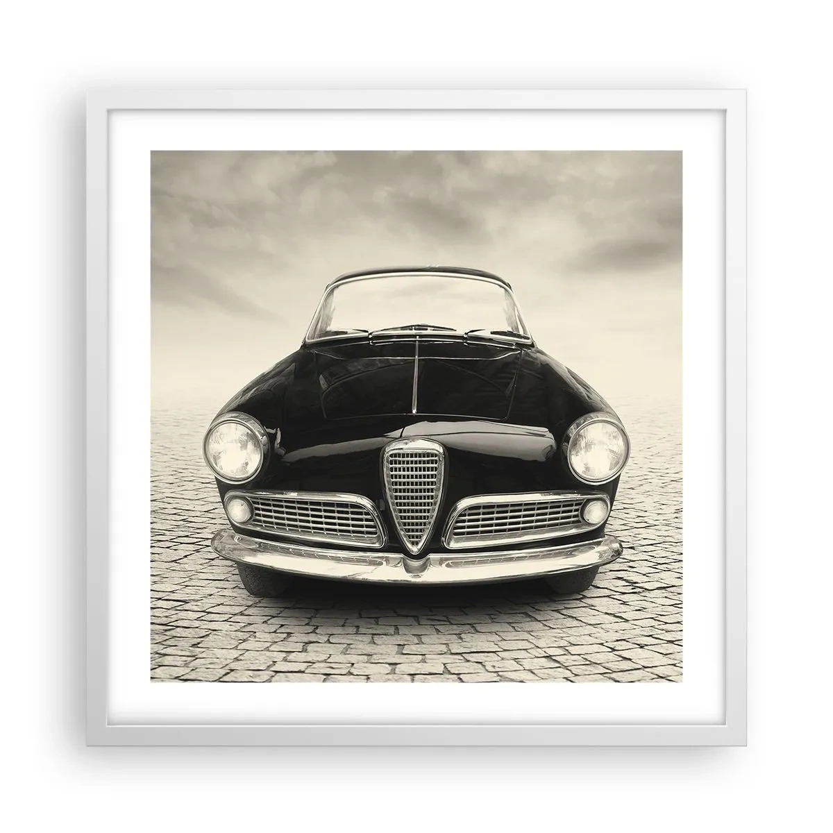 Plagát v bielom ráme - Ako ma nemilovať? - 50x50 cm