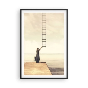 Plagát v čiernom ráme - Magická cesta - 61x91 cm