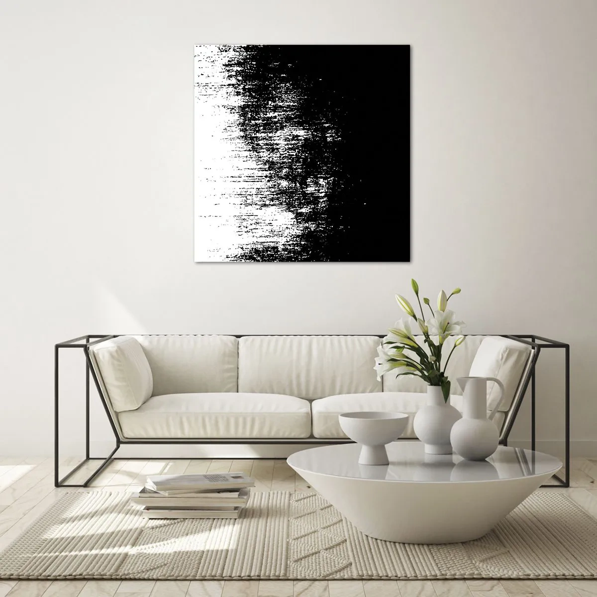 Obraz na skle - Víťazom sa stáva... - 30x30 cm