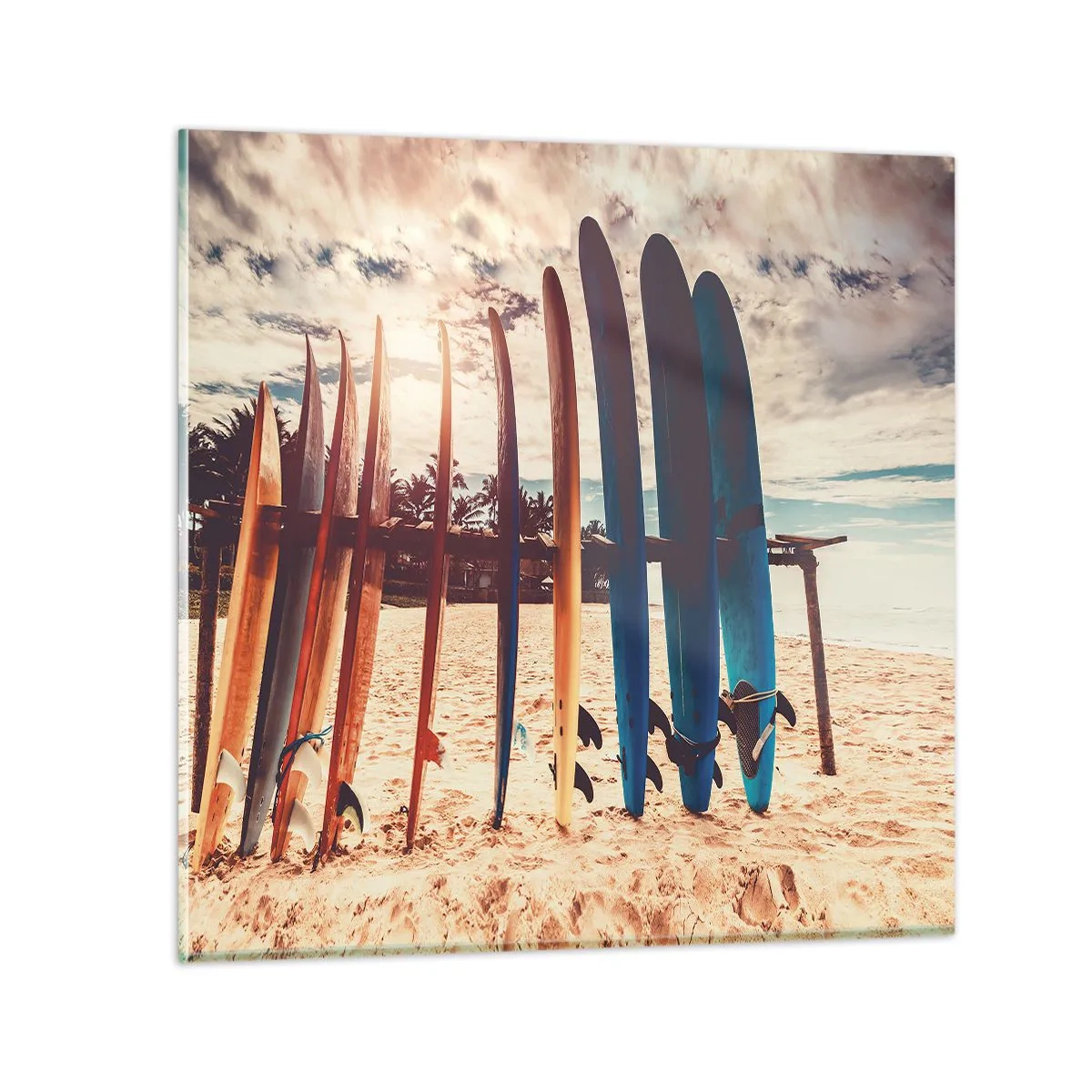 Obraz na skle - Dobrú noc, tak zajtra. - 40x40 cm