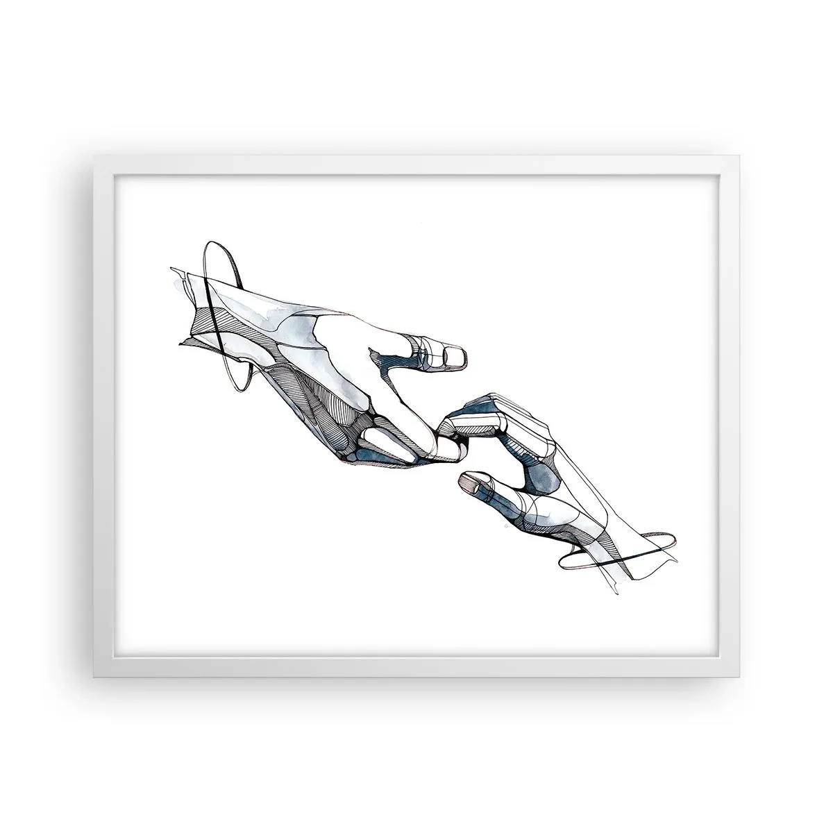 Plagát v bielom ráme - Dobré gesto - 50x40 cm