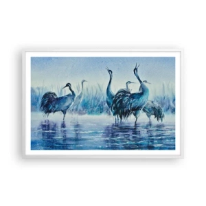 Plagát v bielom ráme - Ranné stretnutie - 91x61 cm