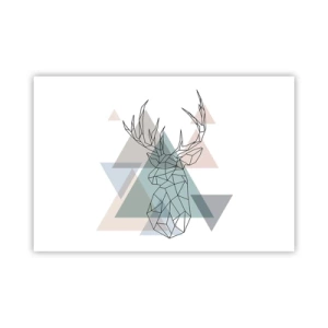 Plagát - V geometrickom lese - 91x61 cm