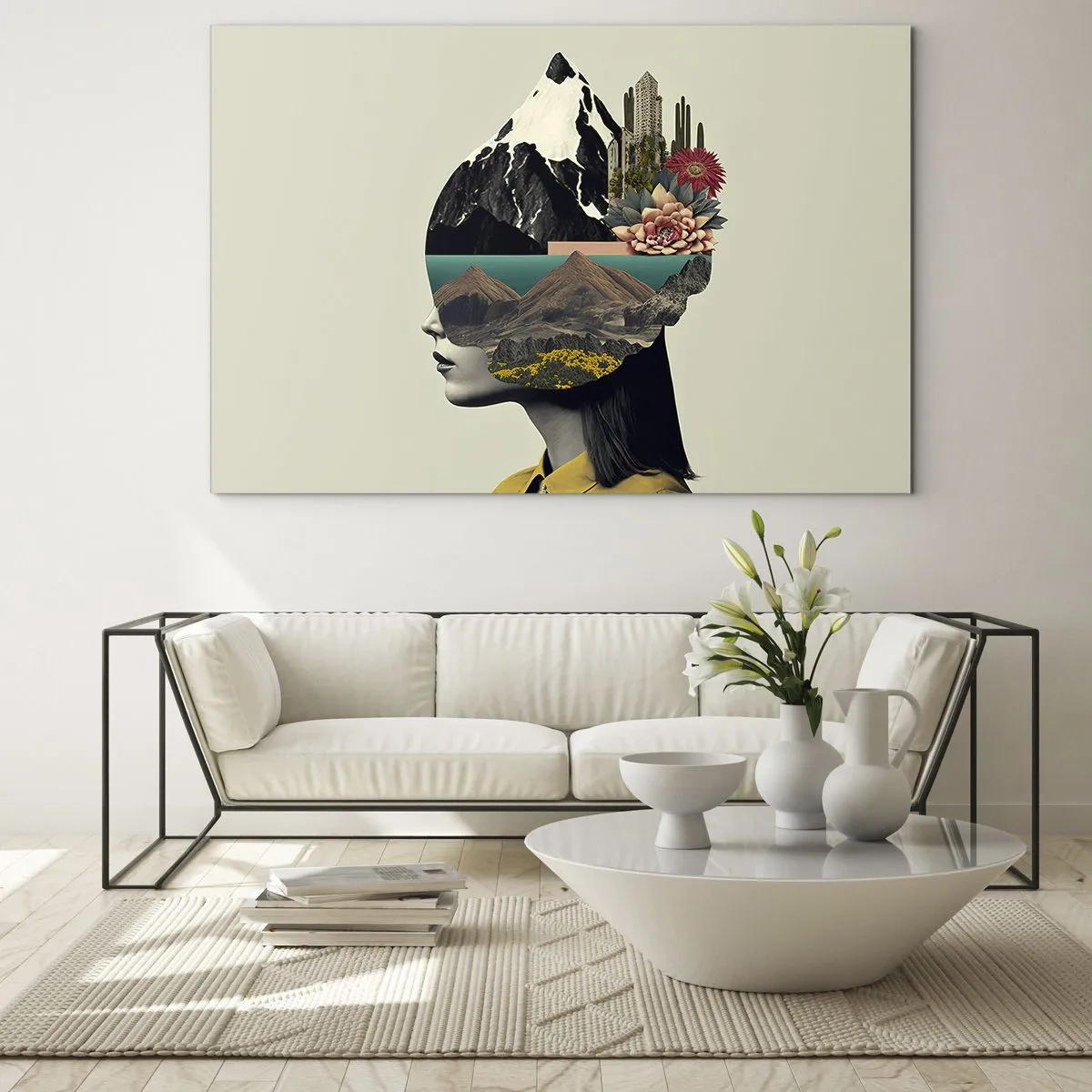 Obraz na skle - Žena – vždy tajomstvo - 100x70 cm