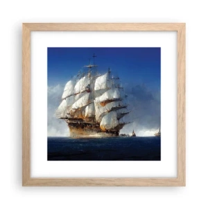 Plagát v ráme zo svetlého duba - The great glory! - 30x30 cm