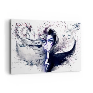 Obraz na plátne - Démonická a krásna - 120x80 cm