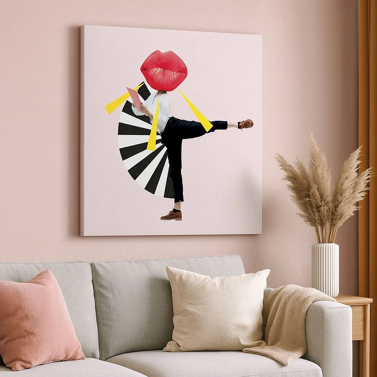 Obraz na plátne - Surrealistický pop-art - 30x30 cm