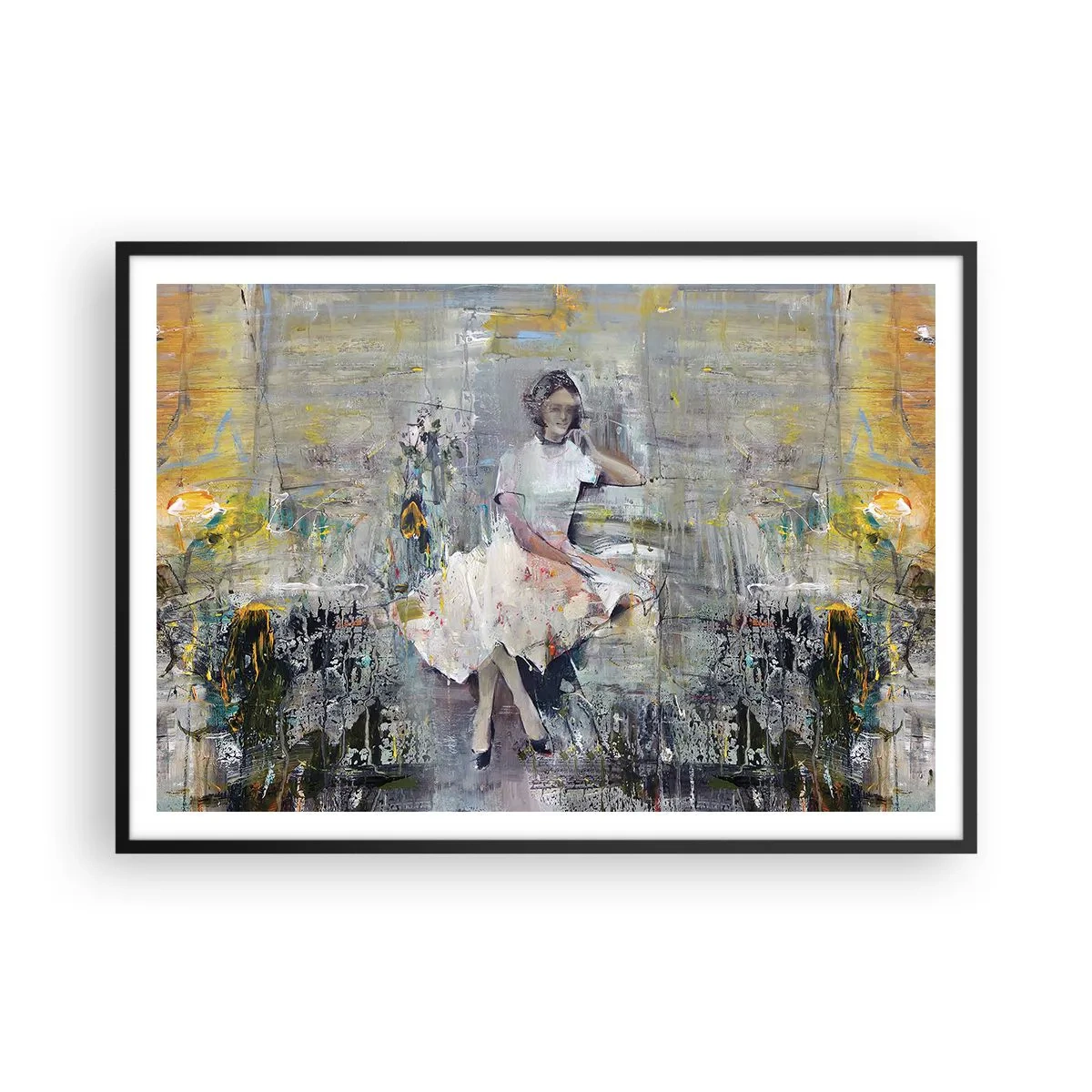 Plagát v čiernom ráme - Klasická a moderná - 100x70 cm