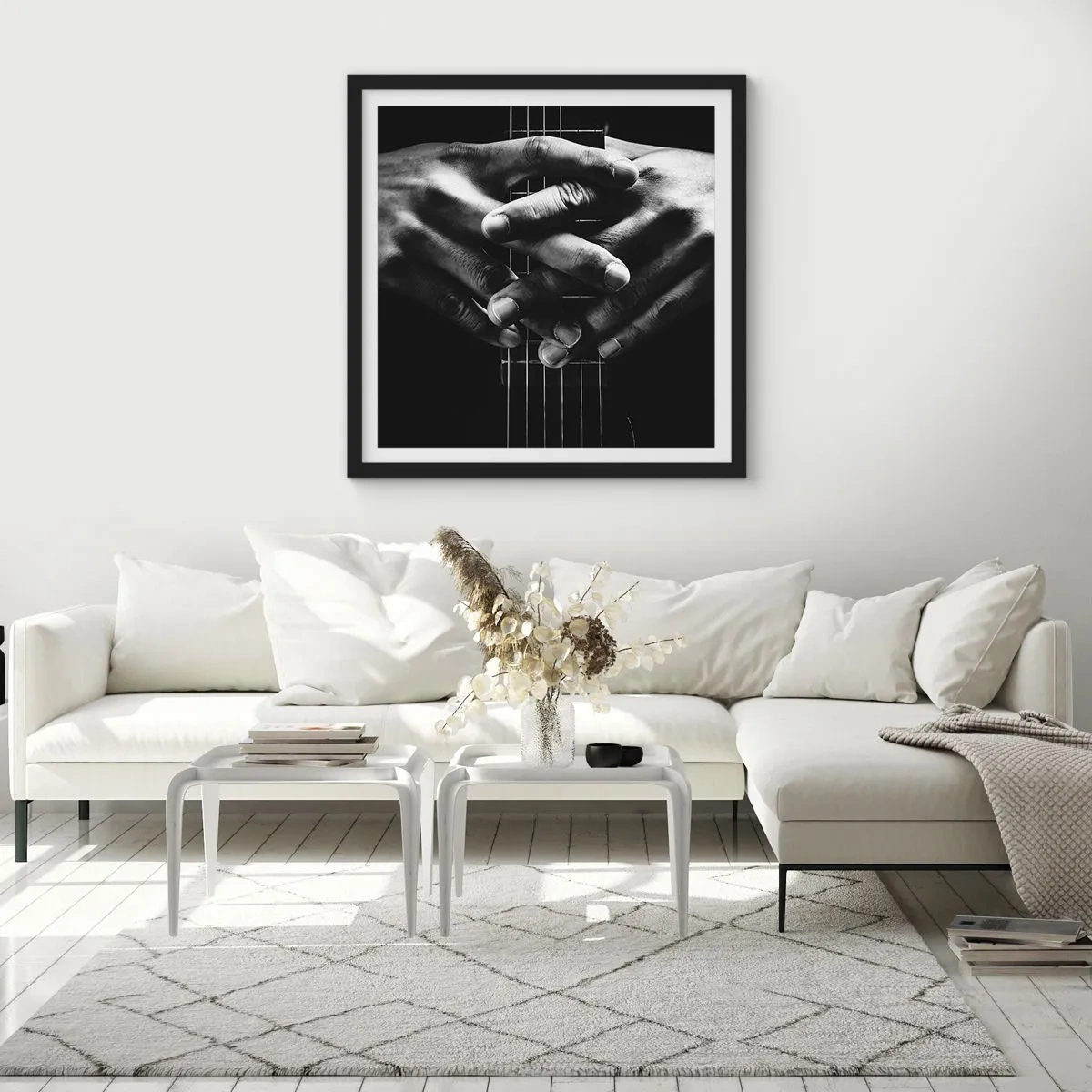 Plagát v čiernom ráme - Umelcova modlitba - 60x60 cm