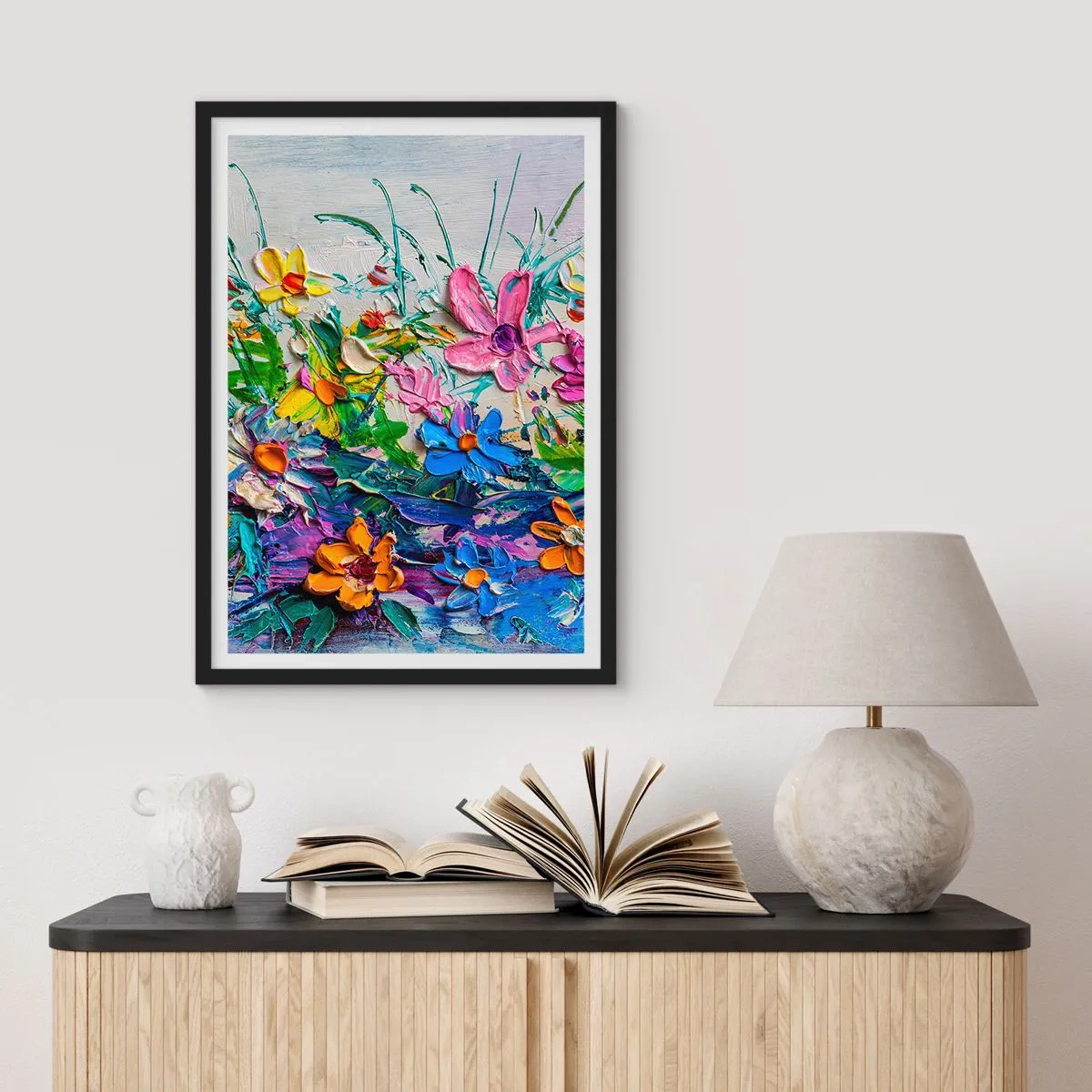 Plagát v čiernom ráme - Vôbec nie zátišie - 40x50 cm