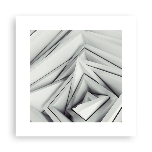 Plagát - Symfónia ostrých uhlov - 30x30 cm