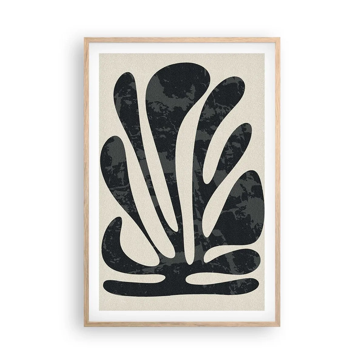Plagát v ráme zo svetlého duba - Mnohoprstá abstrakcia - 61x91 cm