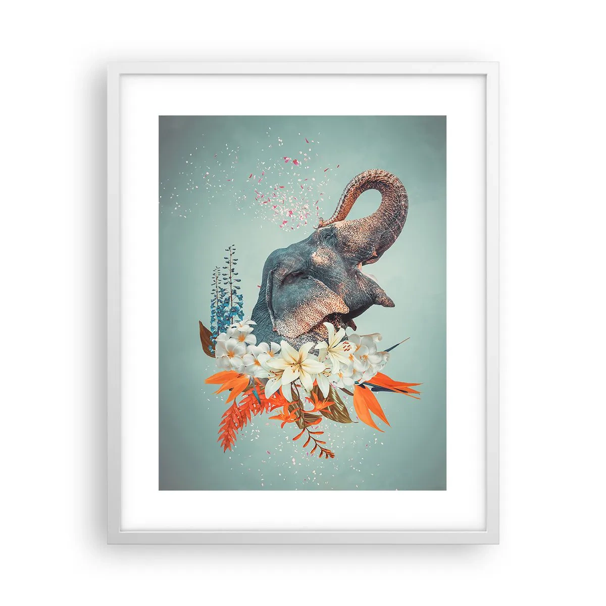 Plagát v bielom ráme - Rev radosti - 40x50 cm