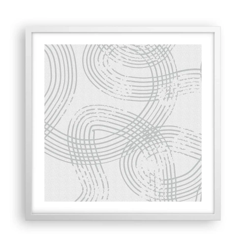 Plagát v bielom ráme - Jednoduché východisko neexistuje - 50x50 cm