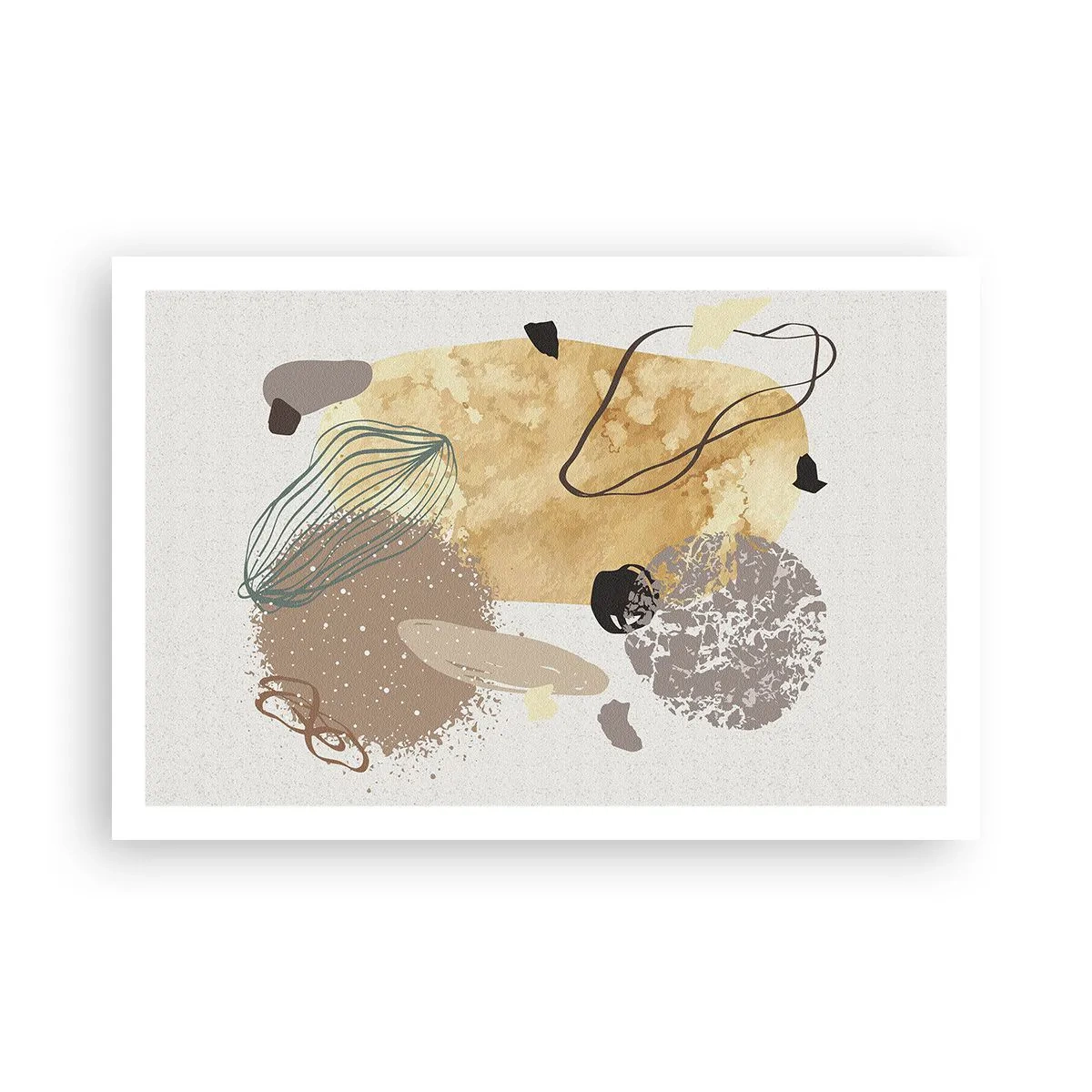 Plagát - Abstraktná slivka - 91x61 cm