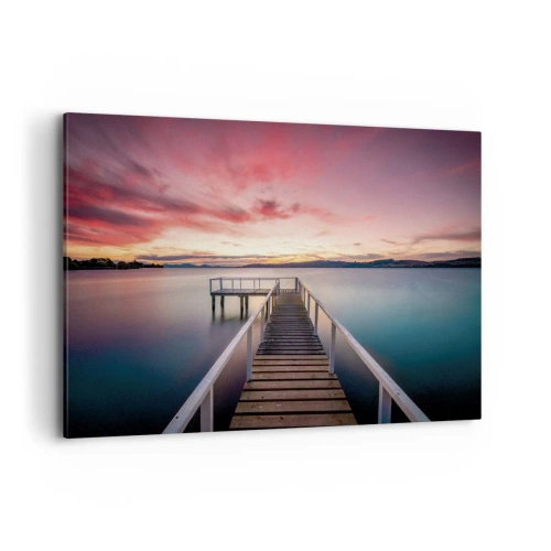 Obraz na plátne - Jemný plameň večera - 120x80 cm