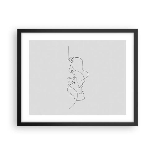 Plagát v čiernom ráme - Žiar vášnivých túžob - 50x40 cm