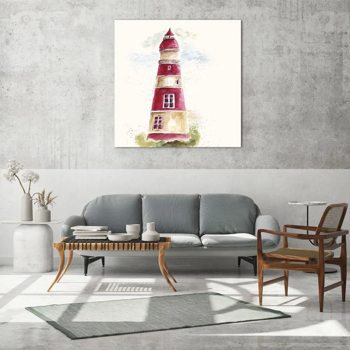 Obraz na skle - Tu je vždy počasie - 40x40 cm