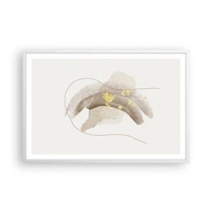 Plagát v bielom ráme - Vesmírna bytosť - 91x61 cm