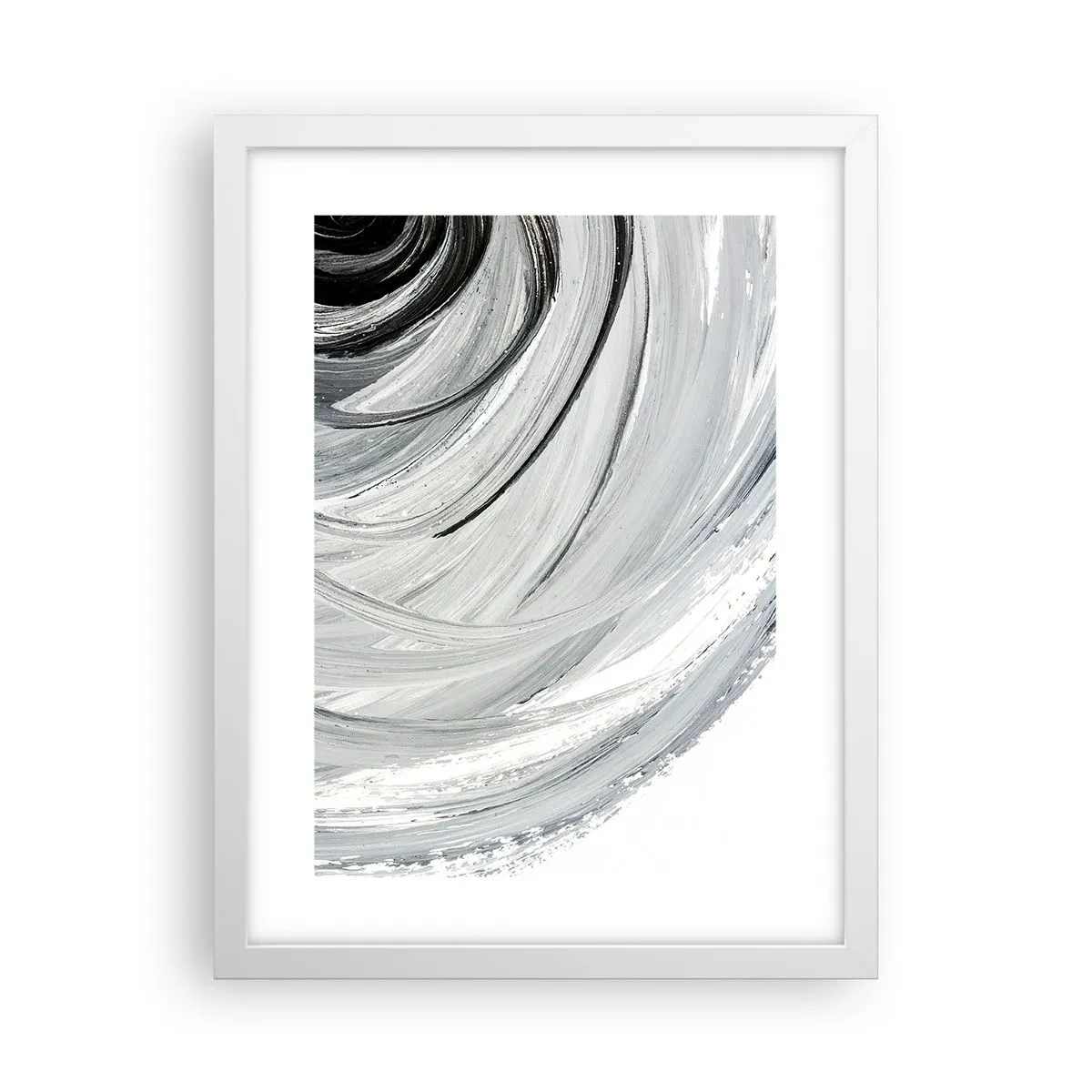 Plagát v bielom ráme - Orbitálna kompozícia - 30x40 cm