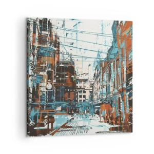 Obraz na plátne - Zdolaný mestský chodník - 50x50 cm