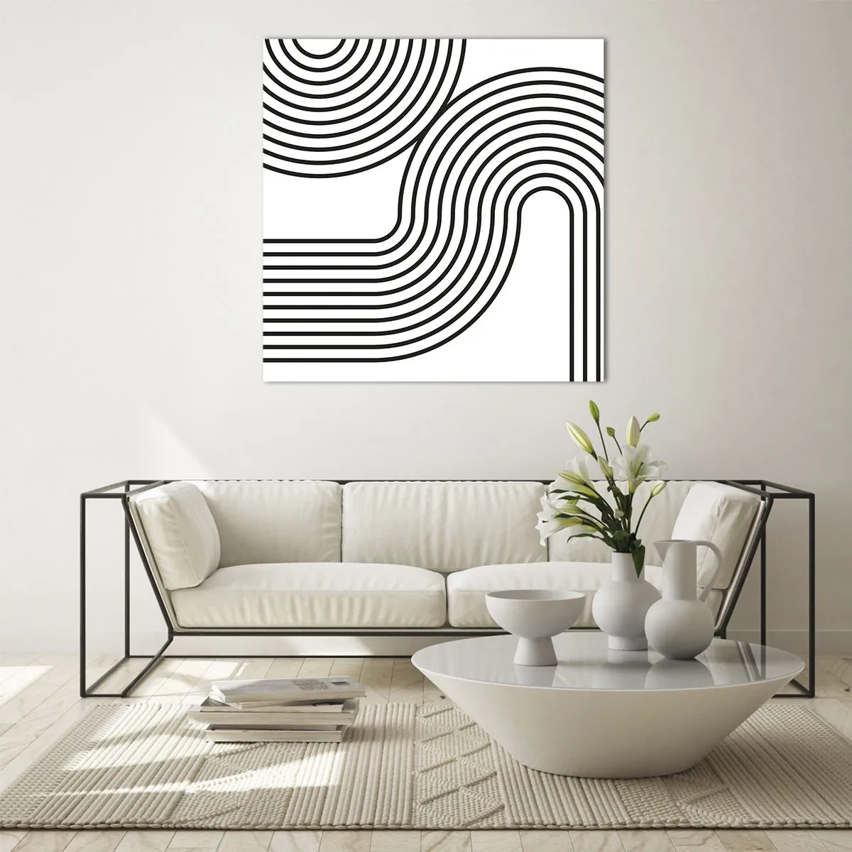 Obraz na skle - V zákrute - 60x60 cm