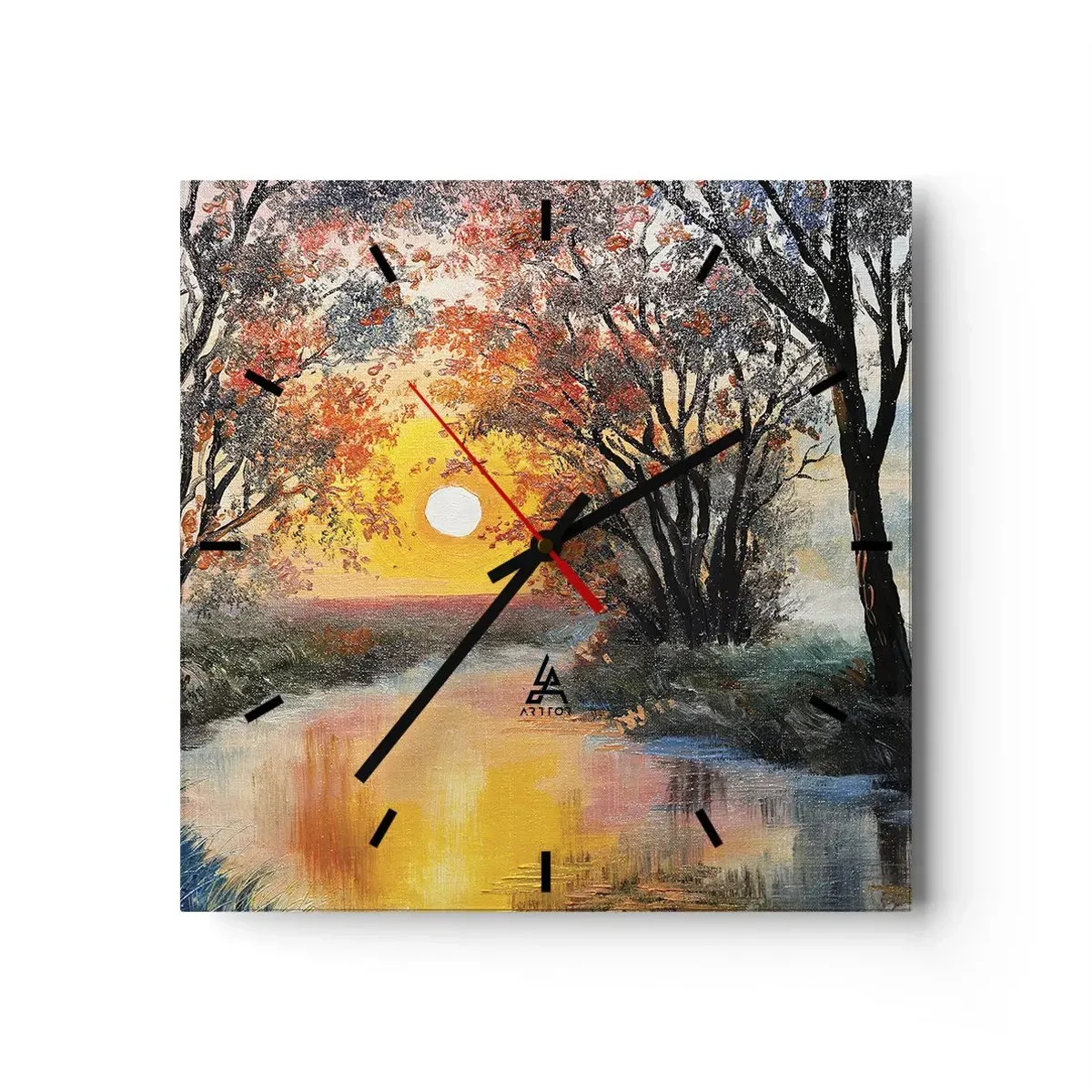 Nástenné hodiny - Jesenný nádych - 30x30 cm