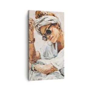 Obraz na plátne - Portrét v plnom slnku - 45x80 cm