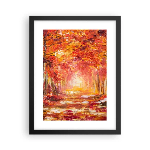 Plagát v čiernom ráme - Medený les - 30x40 cm