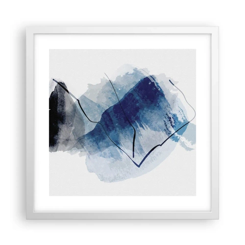 Plagát v bielom ráme - Ľadová hora - 40x40 cm