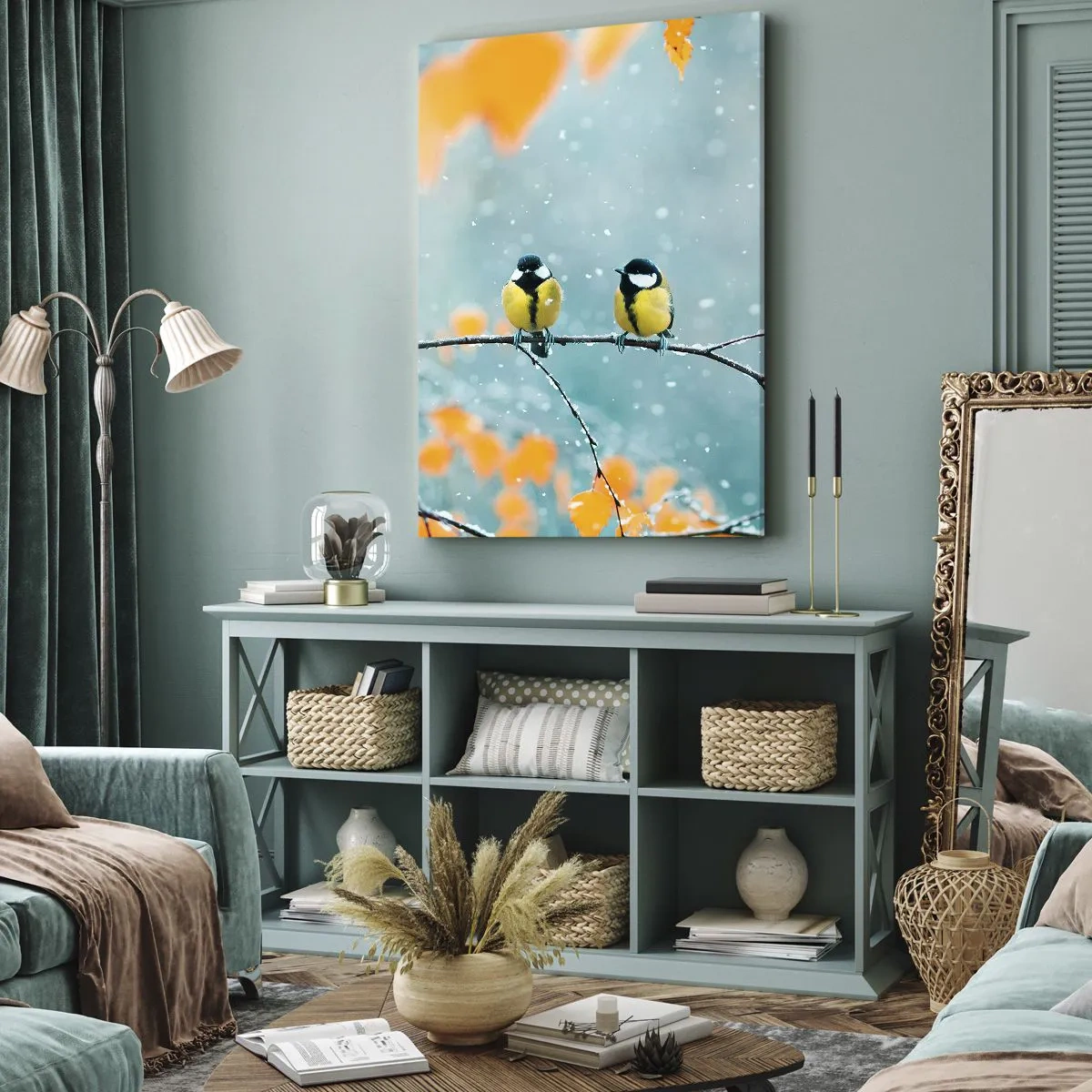 Obraz na plátne - Vtáčie klebety - 65x120 cm