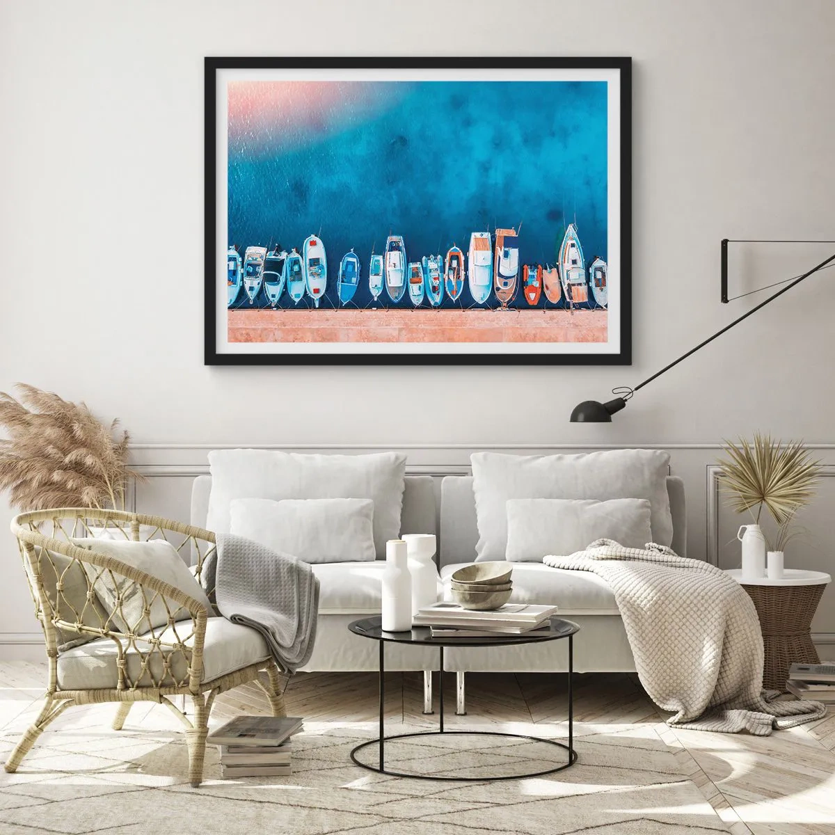 Plagát v čiernom ráme - V rade za sebou - 91x61 cm