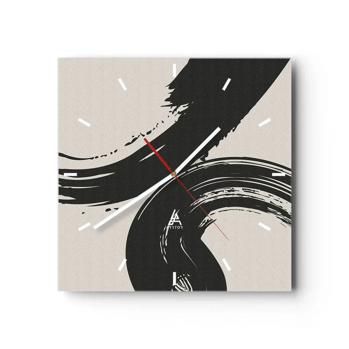 Nástenné hodiny - S rozmachom a dookola - 40x40 cm