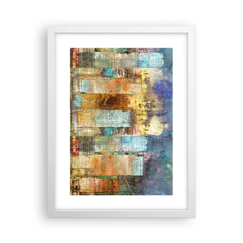 Plagát v bielom ráme - Slnečná metropola - 30x40 cm
