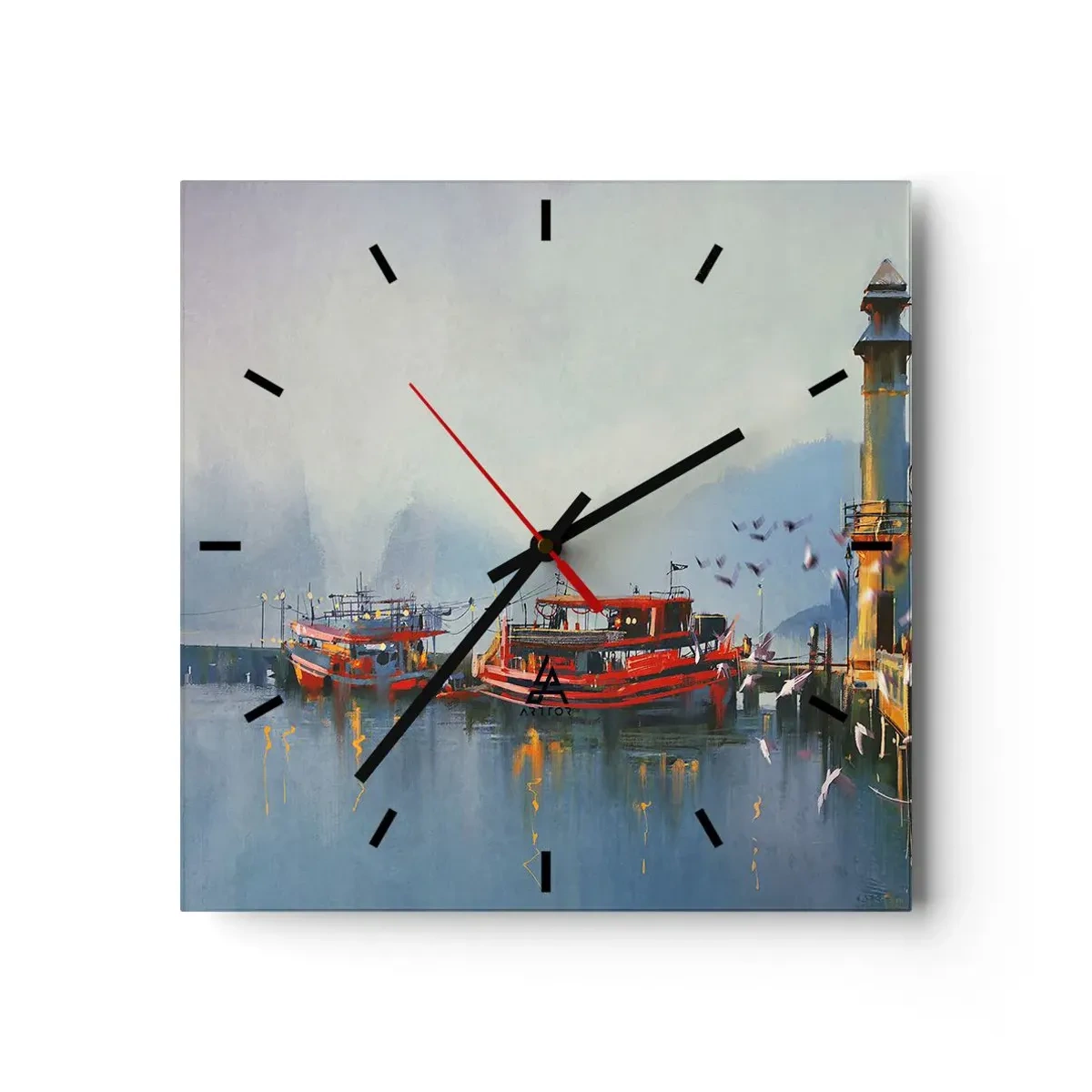 Nástenné hodiny - Na konci sveta - 30x30 cm