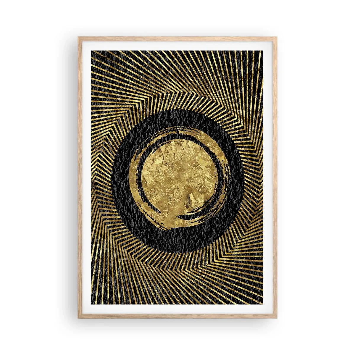 Plagát v ráme zo svetlého duba - Glamour - 70x100 cm