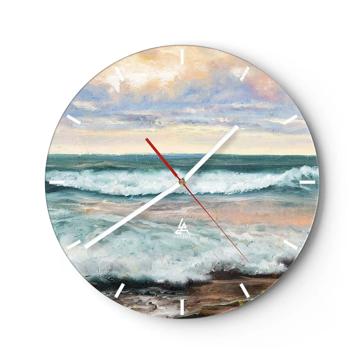 Nástenné hodiny - Tu uhladíš dušu - 40x40 cm