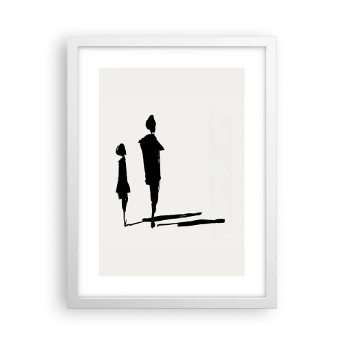 Plagát v bielom ráme - Určite spolu? - 30x40 cm