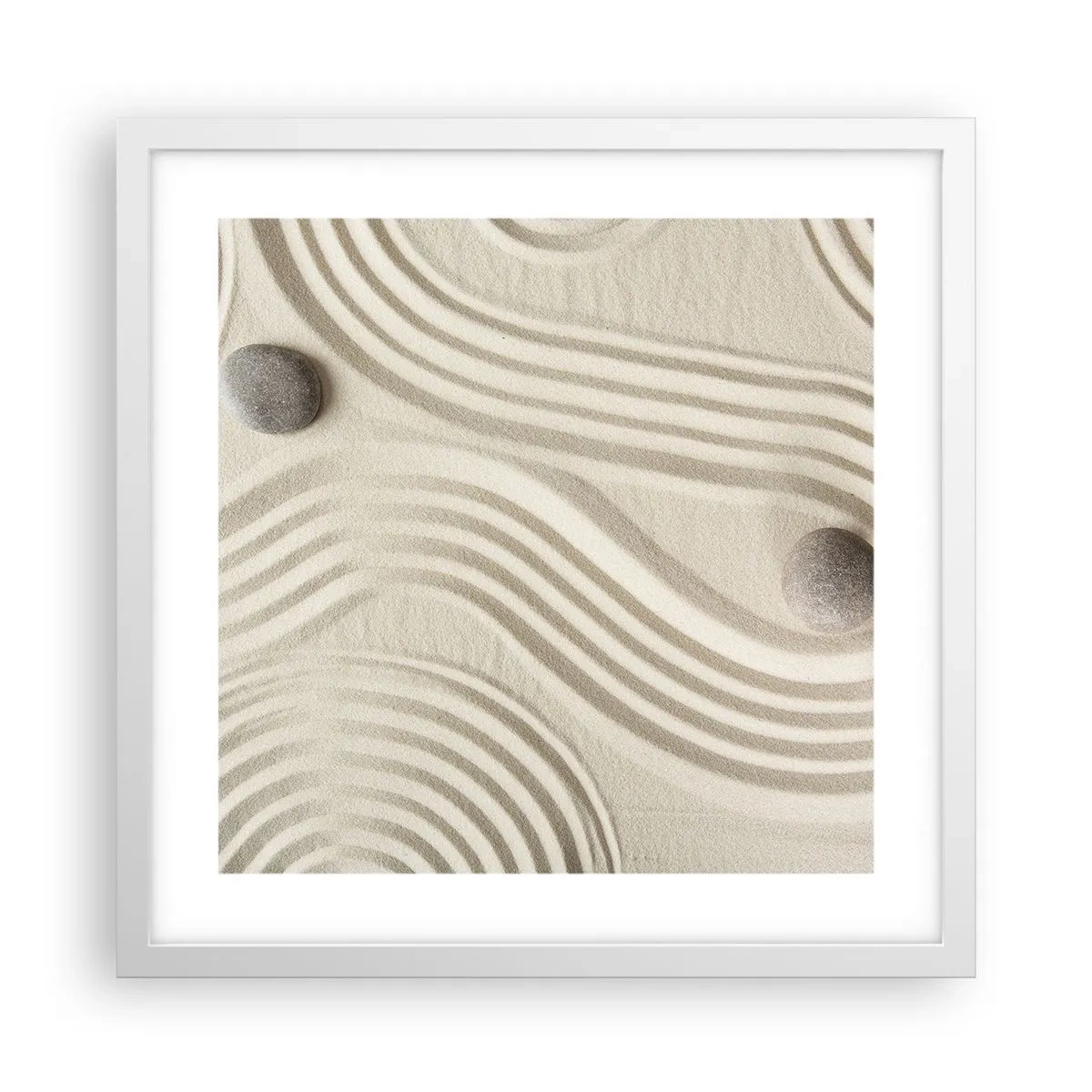 Plagát v bielom ráme - Dotyk tepla - 40x40 cm