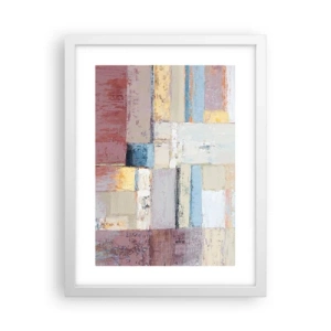 Plagát v bielom ráme - Kľud geometrie - 30x40 cm