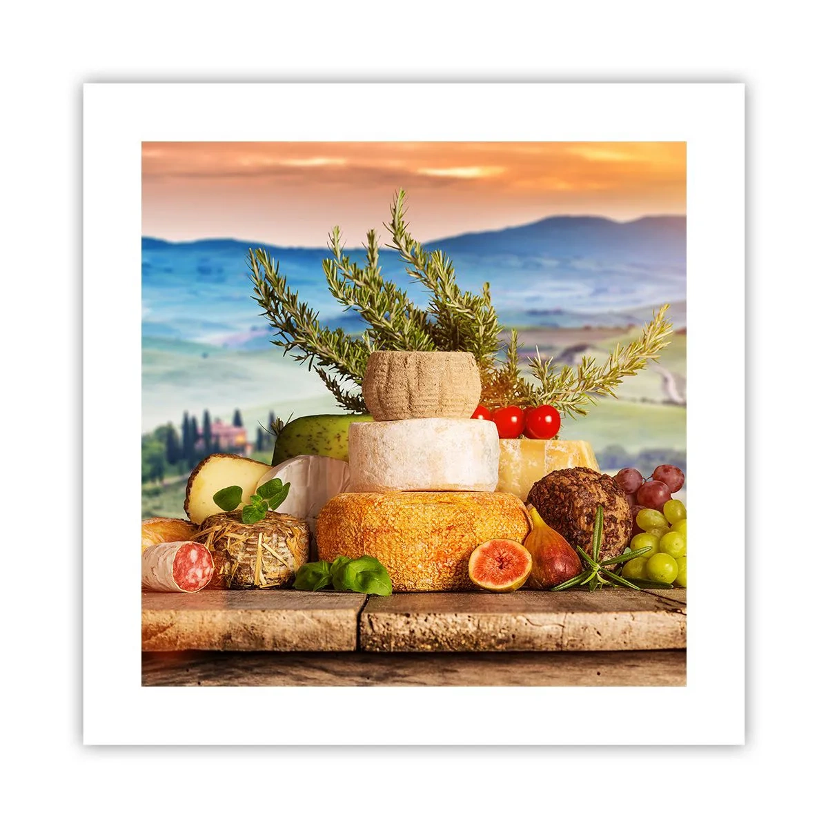 Plagát - Talianska radosť zo života - 40x40 cm