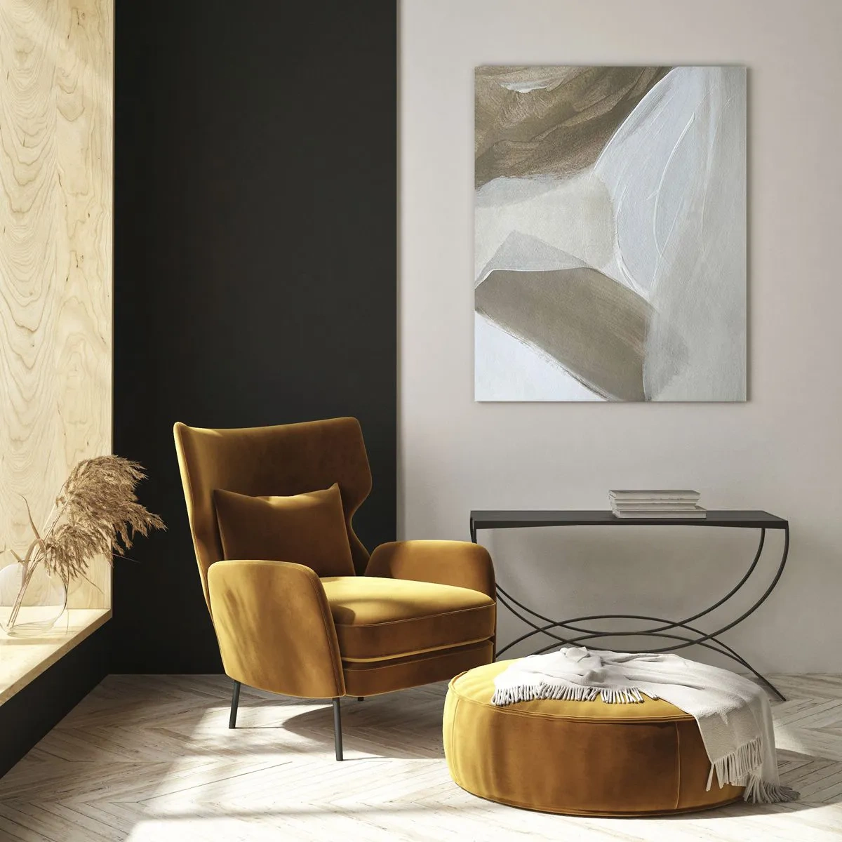 Obraz na skle - Vlna bielej - 80x120 cm