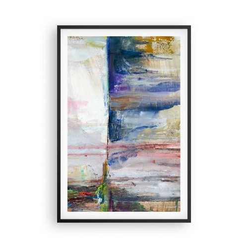 Plagát v čiernom ráme - Farebné dojmy a asociácie - 61x91 cm